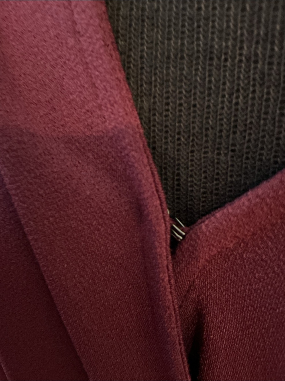Banana Republic XL Burgundy Surplice Wrap Blouse Long Sleeve NWT - Picture 15 of 15